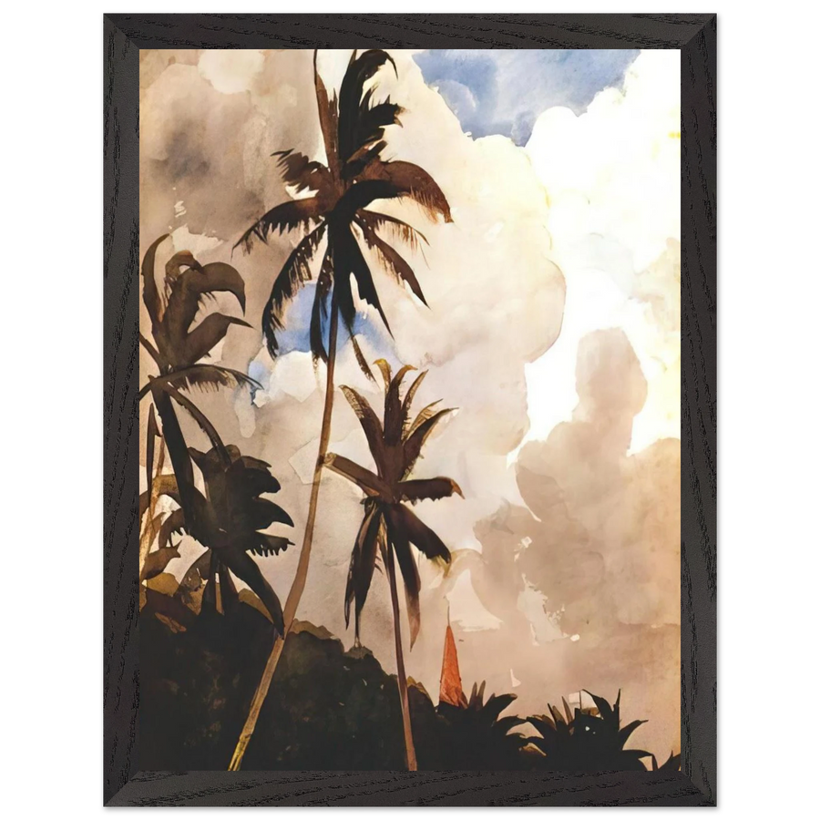 PALM TREES BAHAMAS by Winslow Homer — Framed art print at Zephyeer