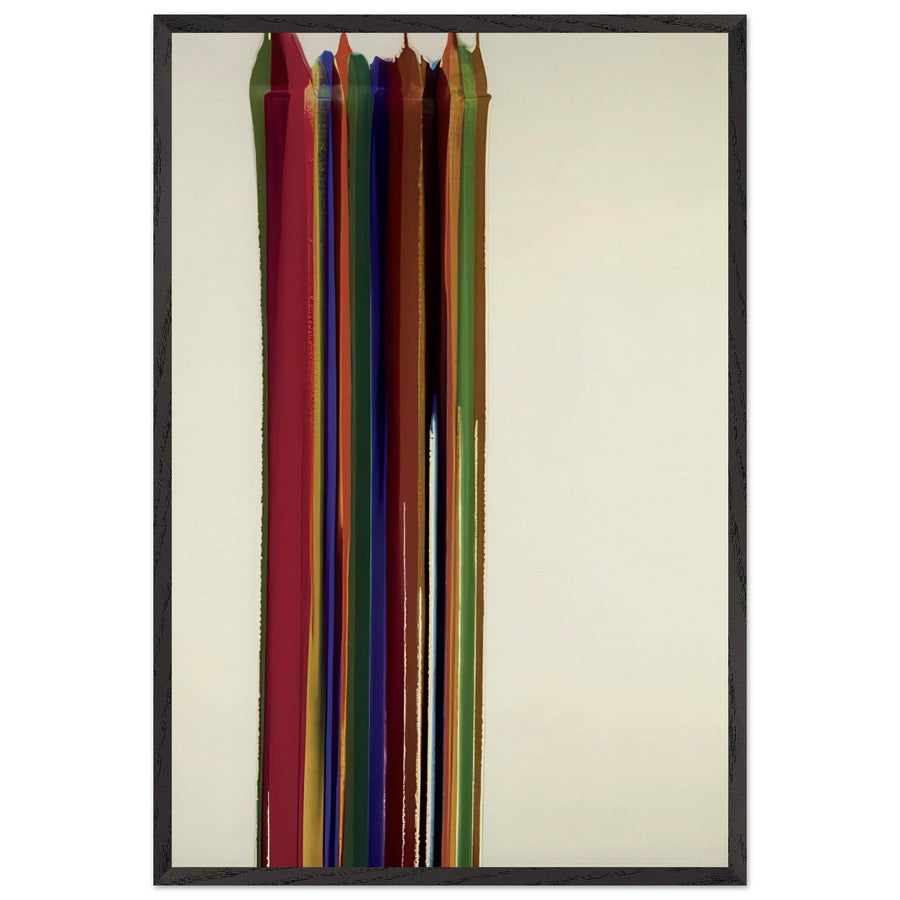 Bellatrix (1961) by Morris Louis, framed poster