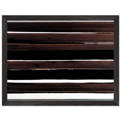 A-Walnut Stain - 2004 by Pierre Soulages — Framed art print at Zephyeer
