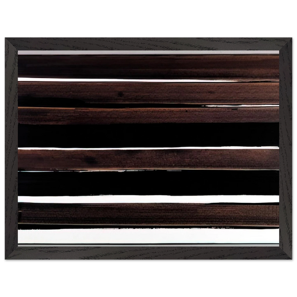 A-Walnut Stain - 2004 by Pierre Soulages — Framed art print at Zephyeer