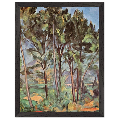 Pine and Aqueduct by Paul Cézanne — Framed art print at Zephyeer