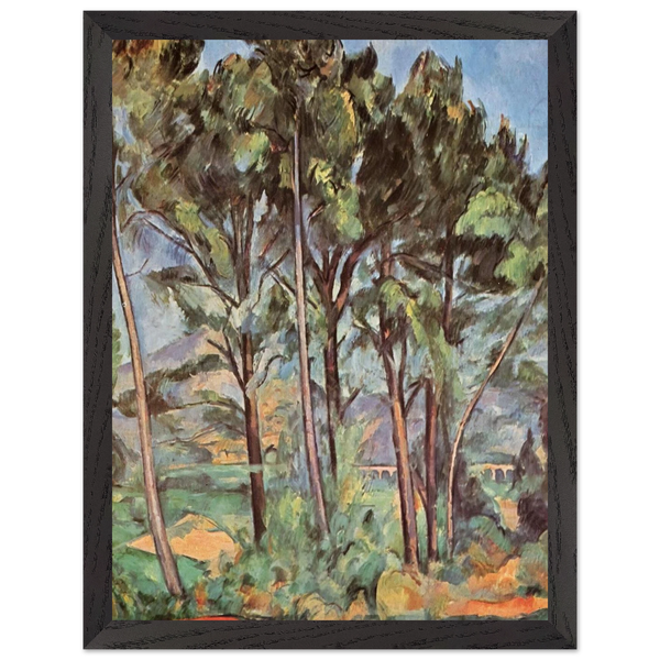 Pine and Aqueduct by Paul Cézanne — Framed art print at Zephyeer