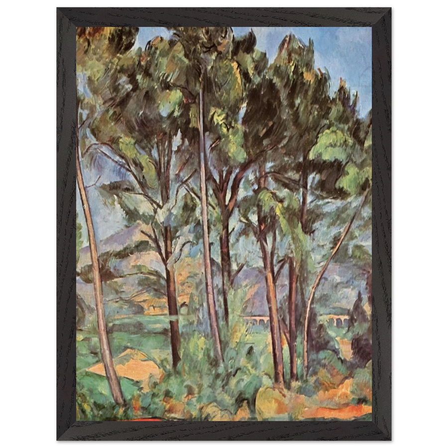 Pine and Aqueduct by Paul Cézanne — Framed art print at Zephyeer