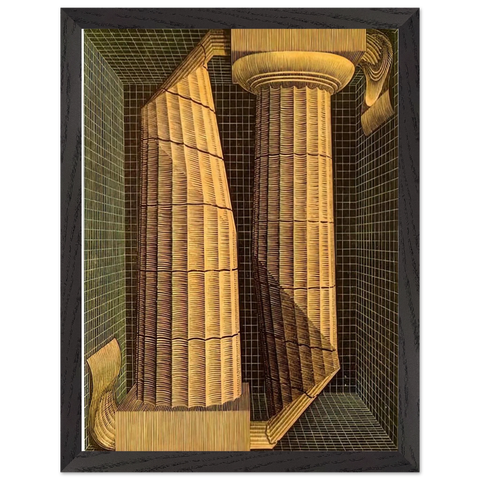 DORIC COLUMNS by MC Escher — Framed art print at Zephyeer