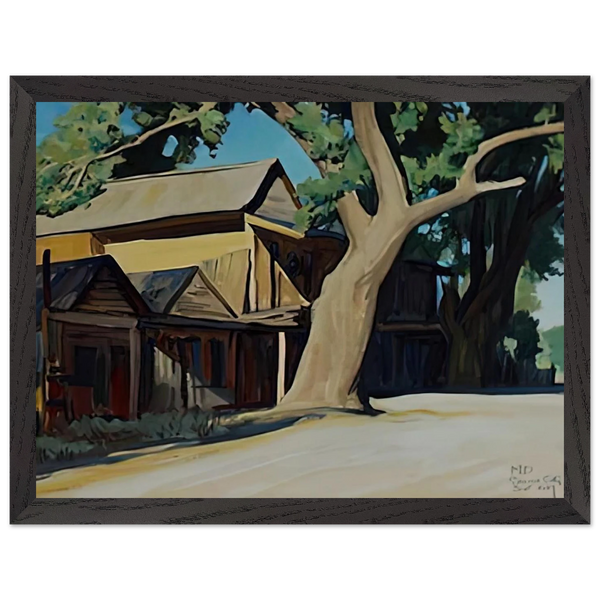 OLD CHINATOWN CARSON CITY NEVADA 1937 by Maynard Dixon — Framed art print at Zephyeer