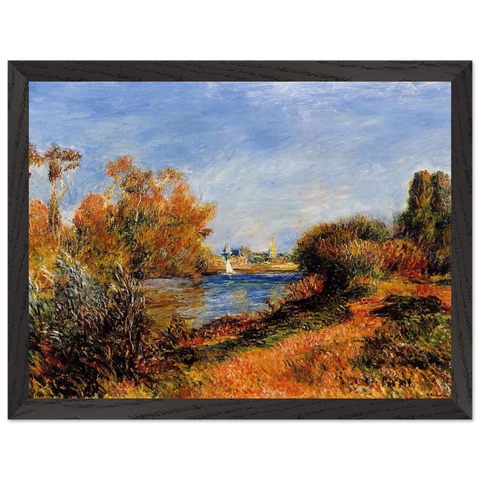 The Seine at Argenteuil by Pierre-Auguste Renoir — Framed art print at Zephyeer