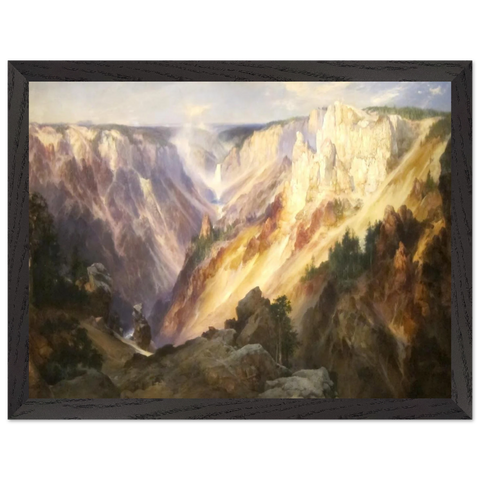 Grand Canyon of the Yellowstone by Thomas Moran — Framed art print at Zephyeer