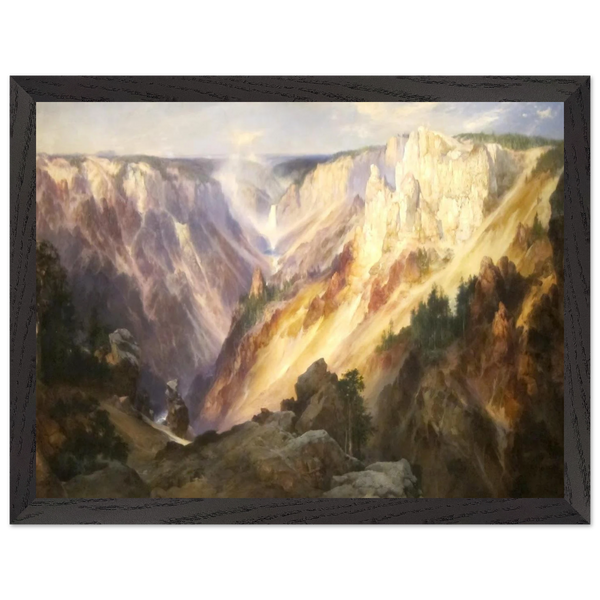 Grand Canyon of the Yellowstone by Thomas Moran — Framed art print at Zephyeer
