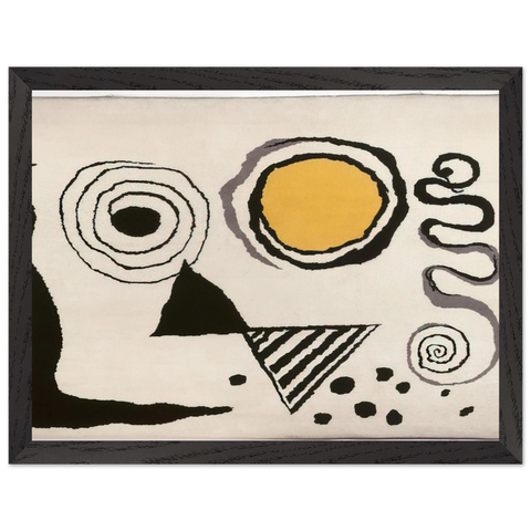 CERCLE JAUNE 1953 by Alexander Calder — Framed art print at Zephyeer