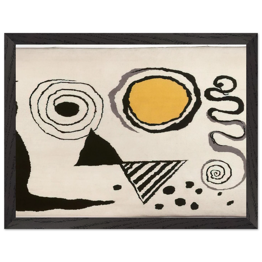 CERCLE JAUNE 1953 by Alexander Calder — Framed art print at Zephyeer