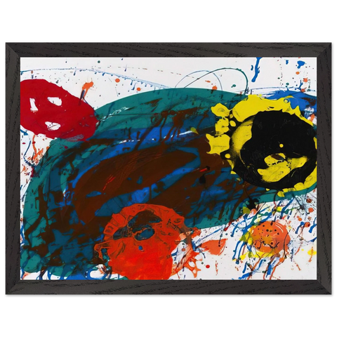 For Thirteen  SFS-335 by Sam Francis — Framed art print at Zephyeer