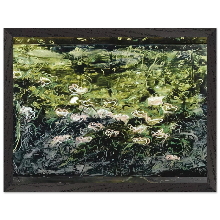 Acquatico - Art Informel by Mario Schifano — Framed art print at Zephyeer