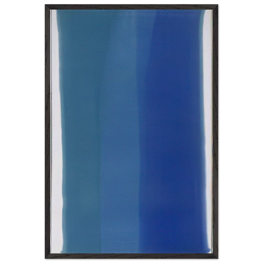 Blue Column (1960) by Morris Louis, framed poster
