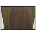 Broad Turning (1958) by Morris Louis, framed poster
