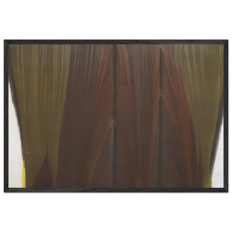 Broad Turning (1958) by Morris Louis, framed poster