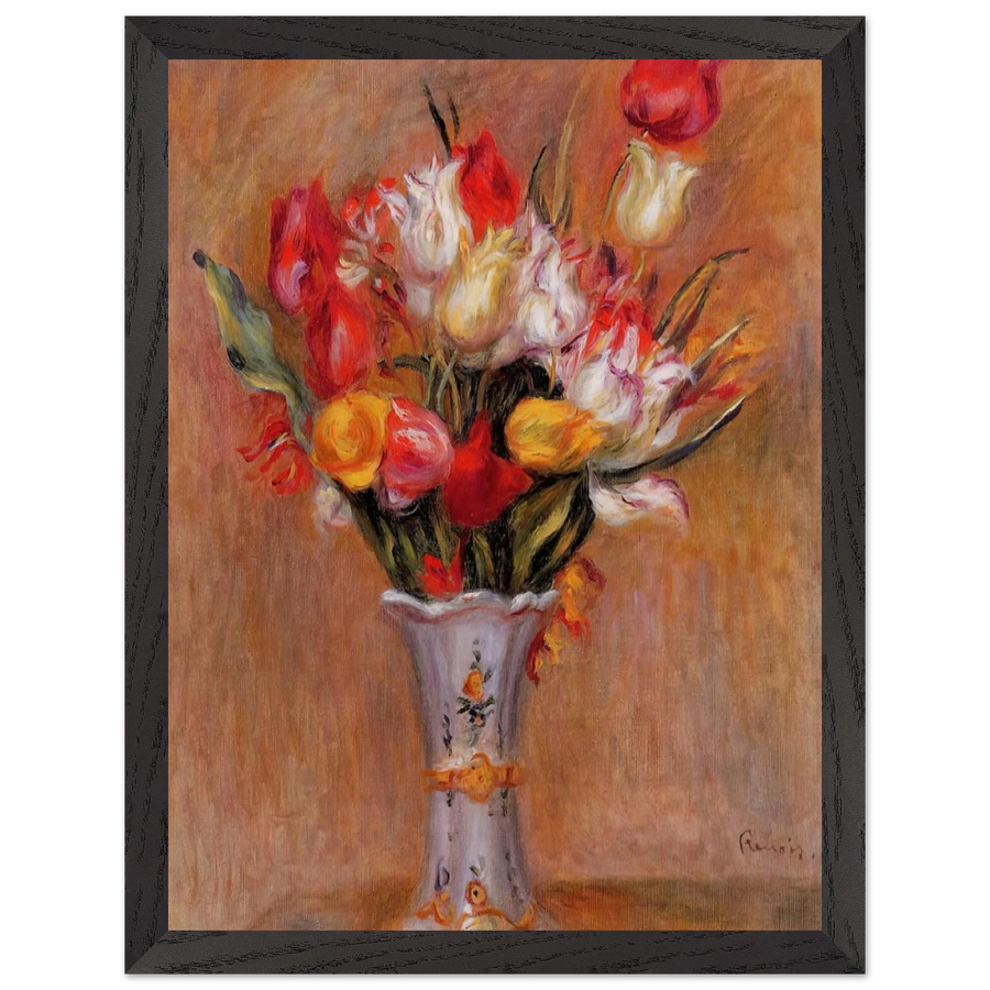 Tulips by Pierre-Auguste Renoir — Framed art print at Zephyeer