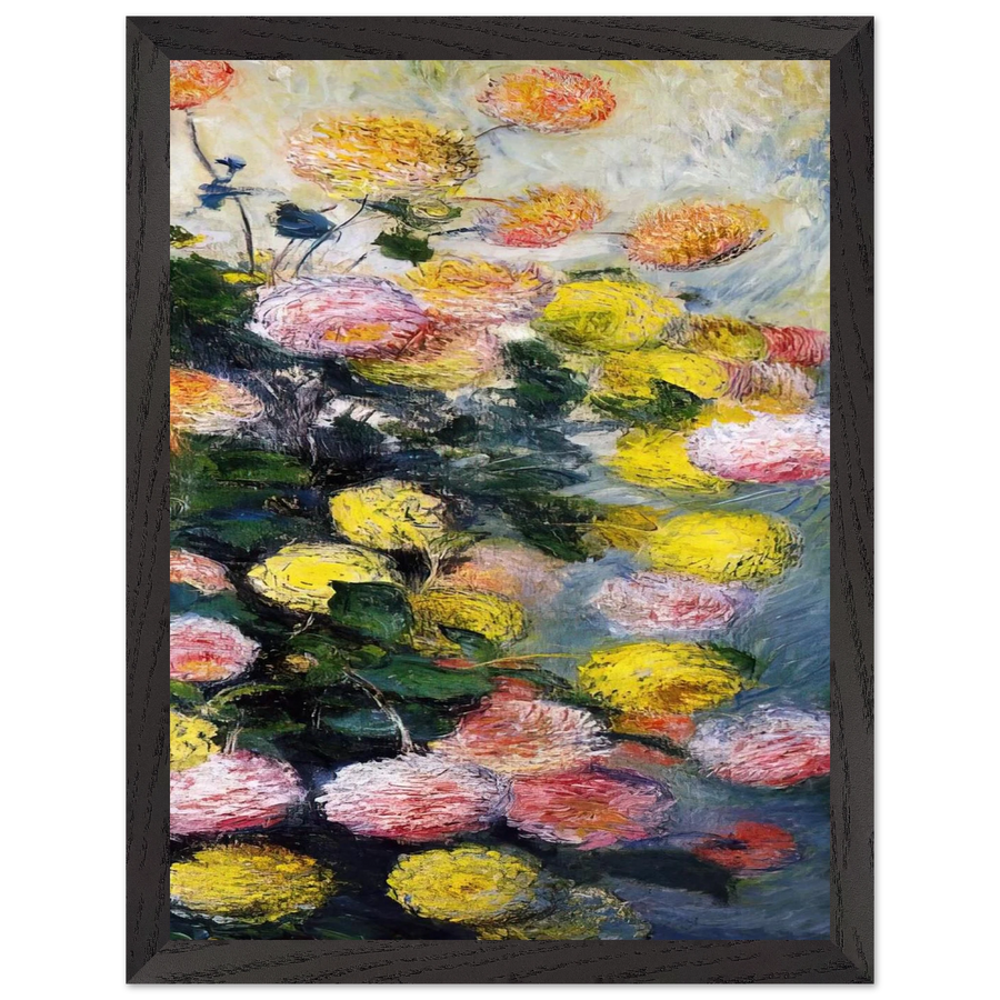 Dahlias 2 by Claude Monet — Framed art print at Zephyeer