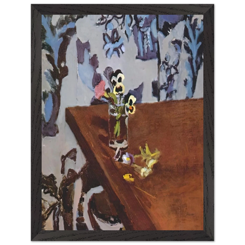 PANSIES ON A TABLE 1919 by Henri Matisse — Framed art print at Zephyeer