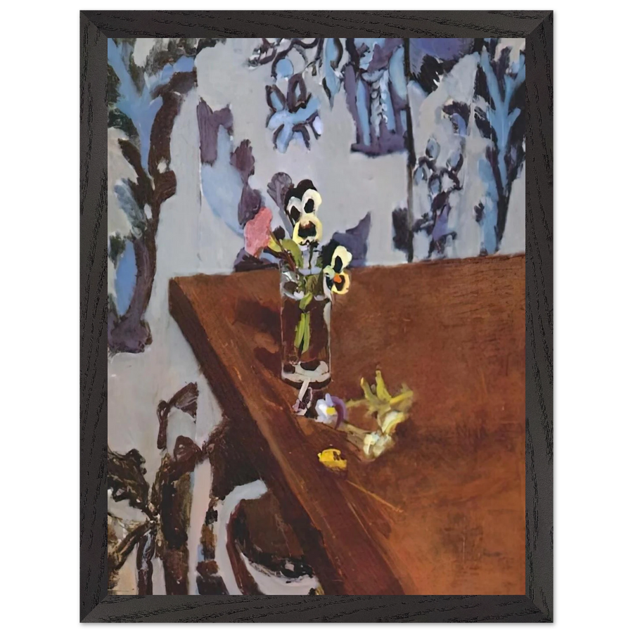 PANSIES ON A TABLE 1919 by Henri Matisse — Framed art print at Zephyeer
