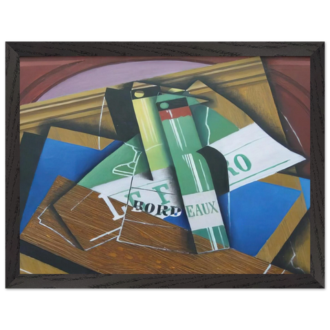 THE BORDEAUX BOTTLE 1915 by Juan Gris — Framed art print at Zephyeer