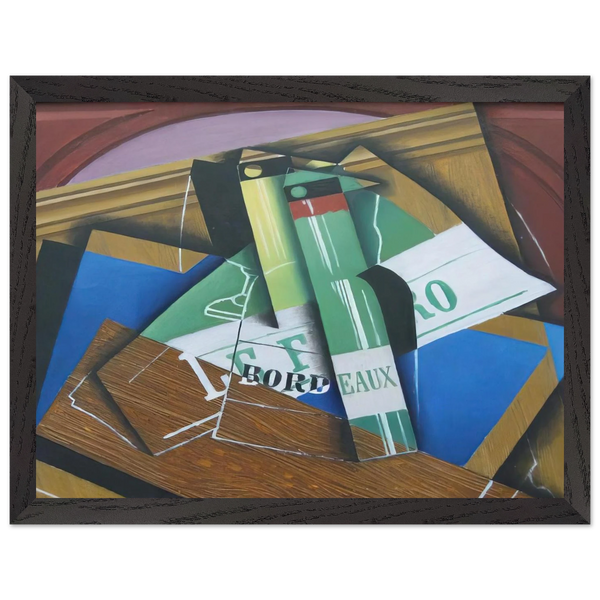 THE BORDEAUX BOTTLE 1915 by Juan Gris — Framed art print at Zephyeer