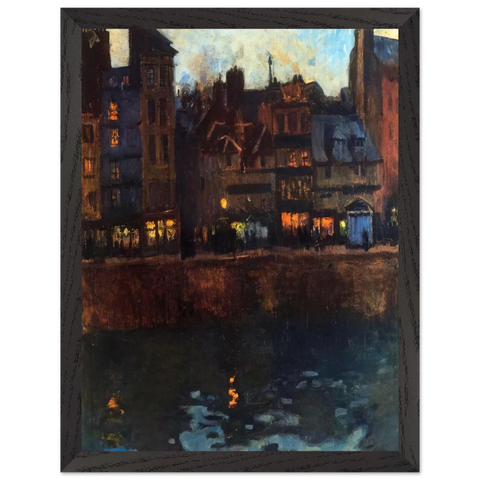 PIER OF LE HAVRE IN THE EVENING 1901 by Raoul Dufy — Framed art print at Zephyeer
