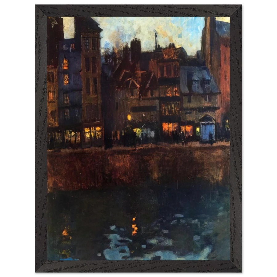 PIER OF LE HAVRE IN THE EVENING 1901 by Raoul Dufy — Framed art print at Zephyeer