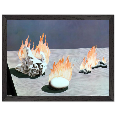 THE LADDER OF FIRE 1939 by Rene Magritte — Framed art print at Zephyeer