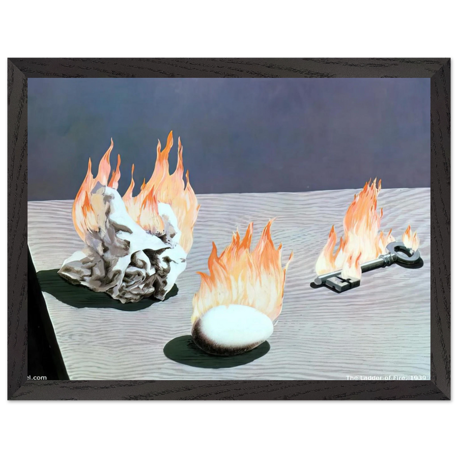THE LADDER OF FIRE 1939 by Rene Magritte — Framed art print at Zephyeer