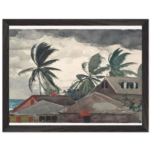 HURRICANE BAHAMAS 1898 by Winslow Homer — Framed art print at Zephyeer