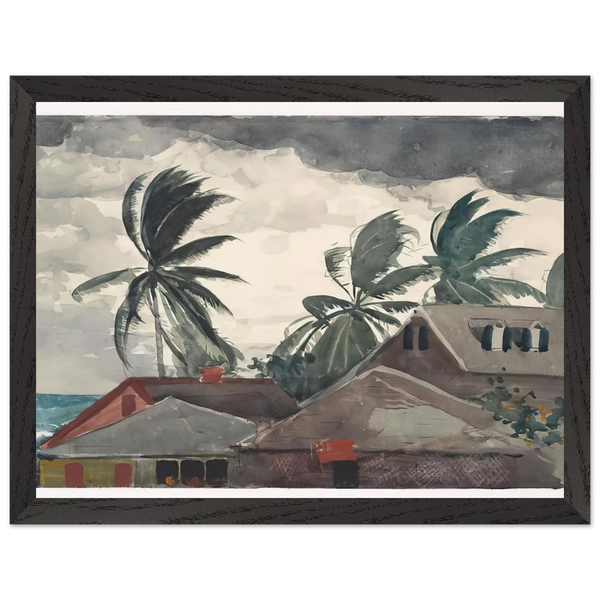 HURRICANE BAHAMAS 1898 by Winslow Homer — Framed art print at Zephyeer