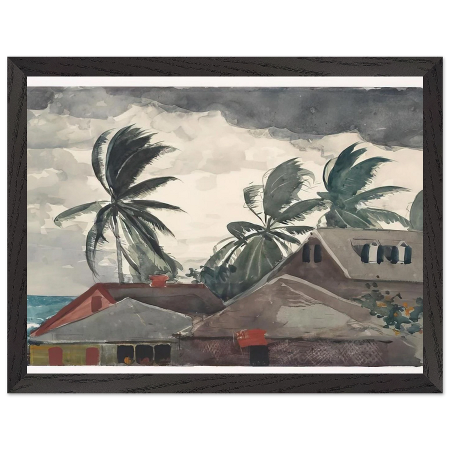 HURRICANE BAHAMAS 1898 by Winslow Homer — Framed art print at Zephyeer