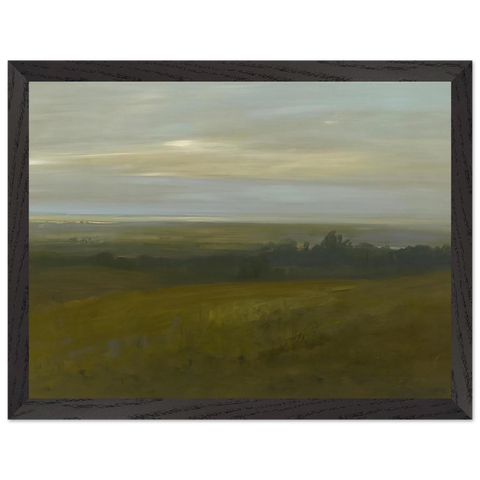San Leandro Bay - Tonalism by Xavier Martinez — Framed art print at Zephyeer