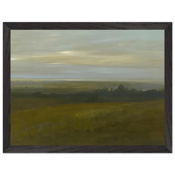 San Leandro Bay - Tonalism by Xavier Martinez — Framed art print at Zephyeer
