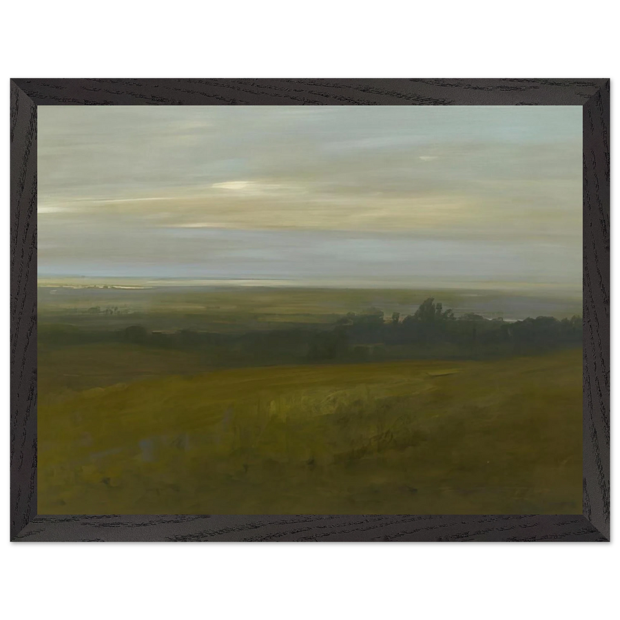 San Leandro Bay - Tonalism by Xavier Martinez — Framed art print at Zephyeer