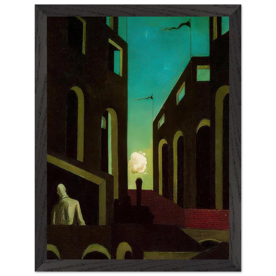 HAPPINESS OF RETURNING 1915 by Giorgio de Chirico — Framed art print at Zephyeer
