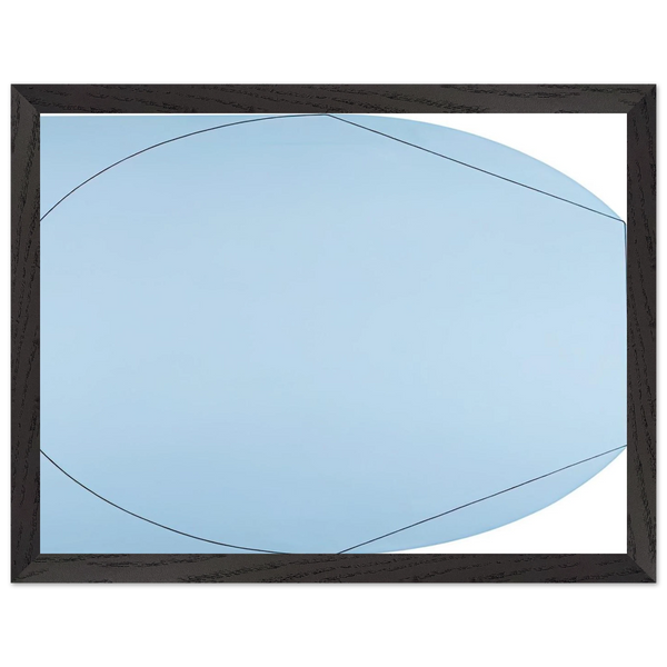 CIRCLE IN AND OUT OF A POLYGON 2 1973 by Robert Mangold — Framed art print at Zephyeer