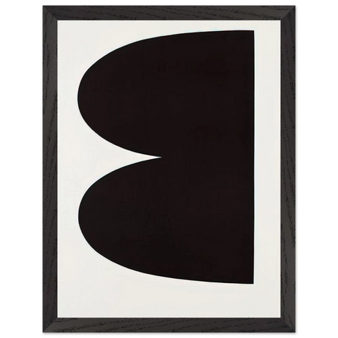 Black from Suite of Twenty-Seven Color Lithographs by Ellsworth Kelly — Framed art print at Zephyeer