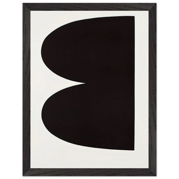 Black from Suite of Twenty-Seven Color Lithographs by Ellsworth Kelly — Framed art print at Zephyeer