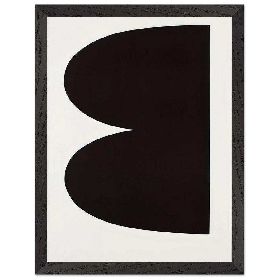 Black from Suite of Twenty-Seven Color Lithographs by Ellsworth Kelly — Framed art print at Zephyeer