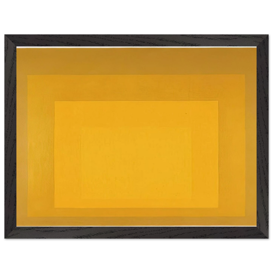 STUDY FOR HOMAGE TO THE SQUARE DEPARTING IN YELLOW 1964 by Josef Albers — Framed art print at Zephyeer