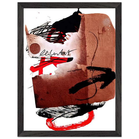 LLIBERTAT 1988 by Antoni Tapies — Framed art print at Zephyeer