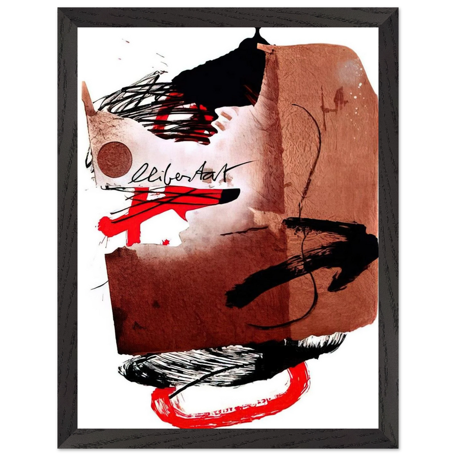 LLIBERTAT 1988 by Antoni Tapies — Framed art print at Zephyeer