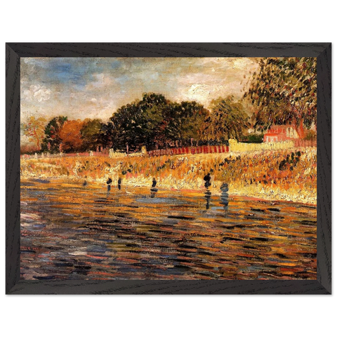 The Banks of the Seine by Vincent van Gogh — Framed art print at Zephyeer