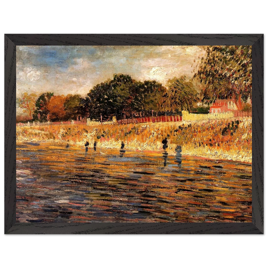 The Banks of the Seine by Vincent van Gogh — Framed art print at Zephyeer