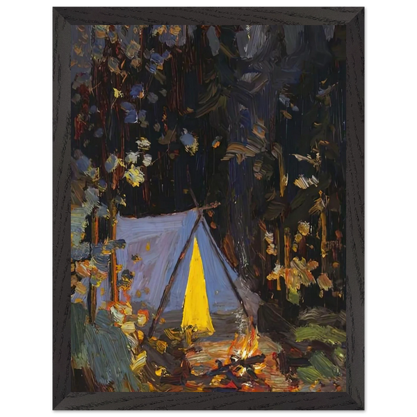 CAMPFIRE 1916 by Tom Thomson — Framed art print at Zephyeer