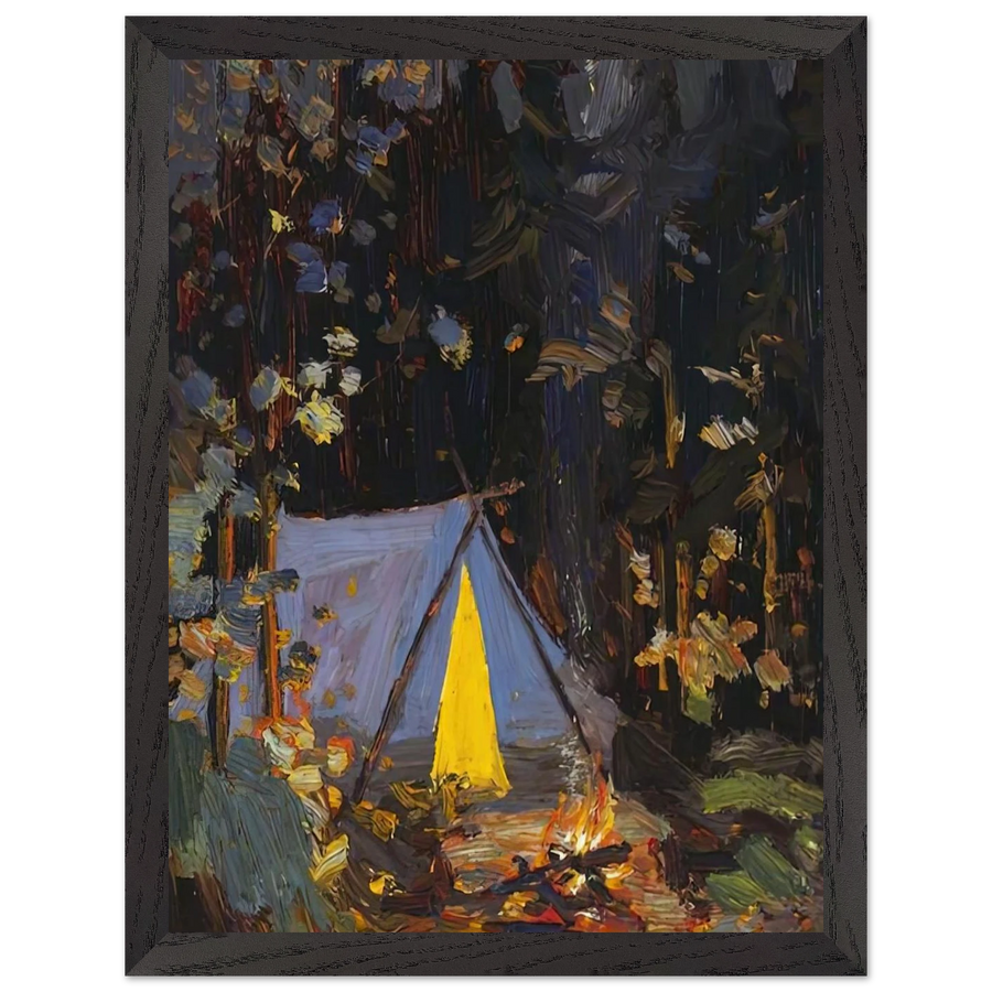 CAMPFIRE 1916 by Tom Thomson — Framed art print at Zephyeer