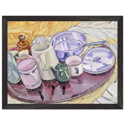 Things on an iron tray on the floor - 1928 by Grace Cossington Smith — Framed art print at Zephyeer