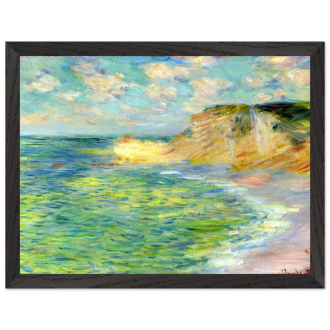 Cliffs at Amont by Claude Monet — Framed art print at Zephyeer