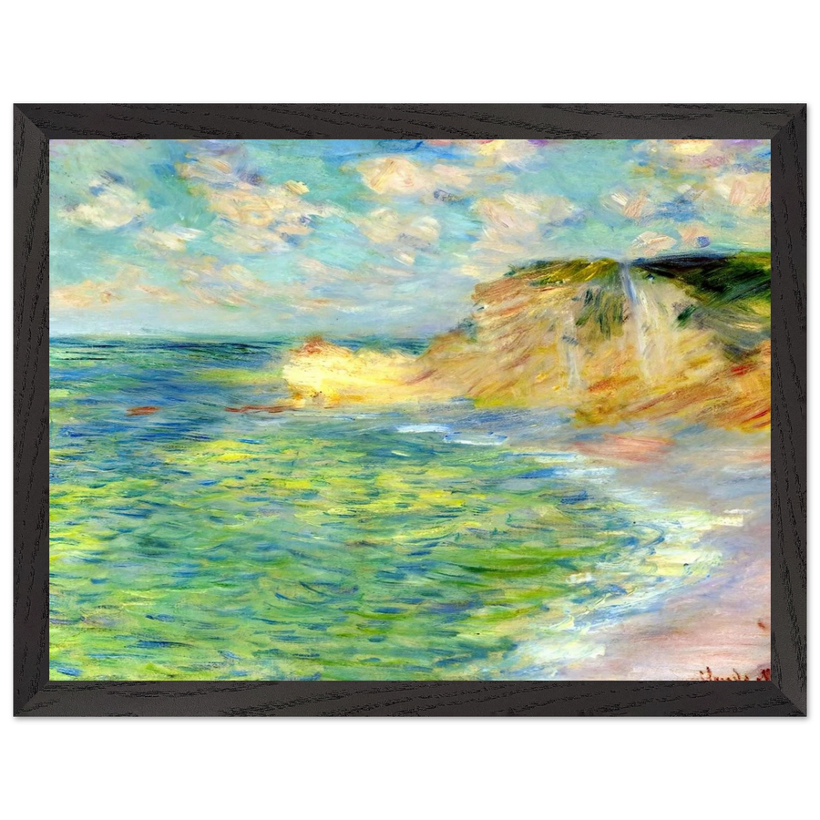 Cliffs at Amont by Claude Monet — Framed art print at Zephyeer